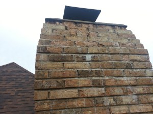 Brick failure faces popping off or spalling