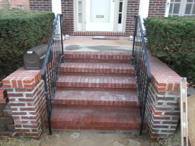 Brick steps restored to original solid function